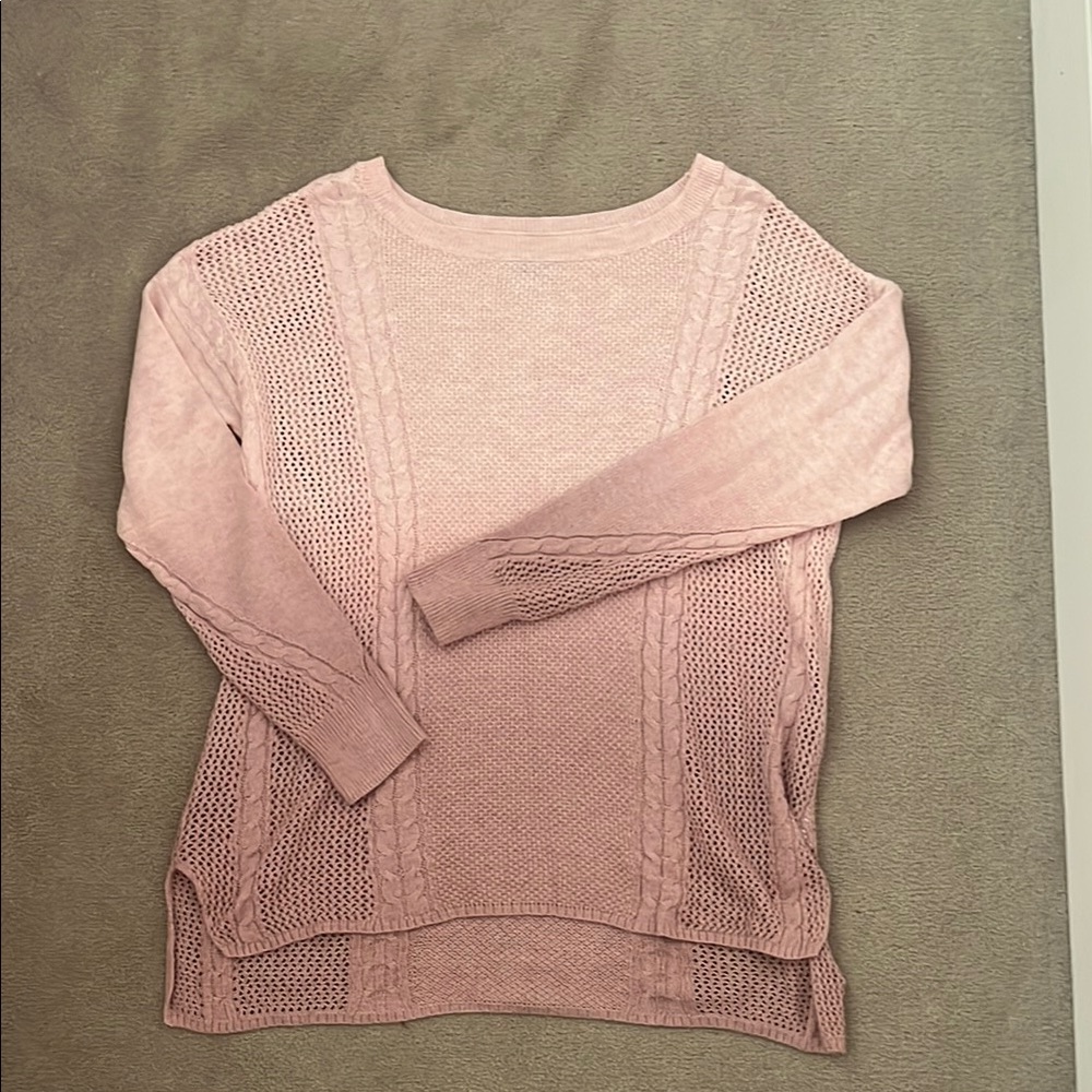 American Eagle Outfitters Pink Crew Neck Sweater